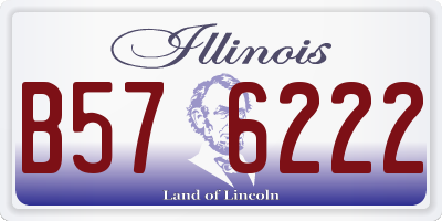 IL license plate B576222