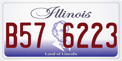 IL license plate B576223