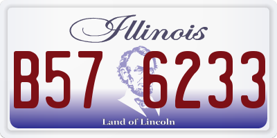 IL license plate B576233