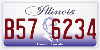 IL license plate B576234