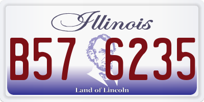 IL license plate B576235