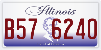 IL license plate B576240