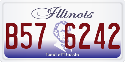 IL license plate B576242