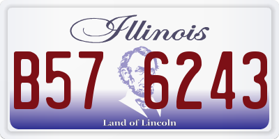 IL license plate B576243