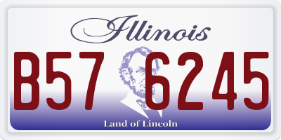 IL license plate B576245