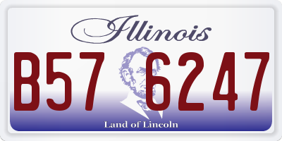 IL license plate B576247