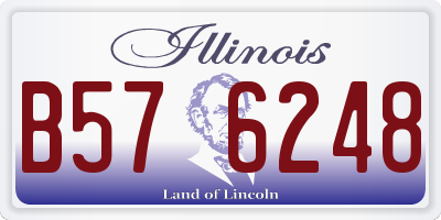 IL license plate B576248