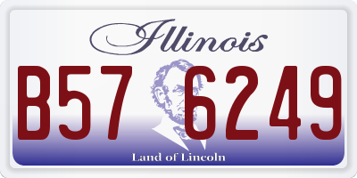IL license plate B576249