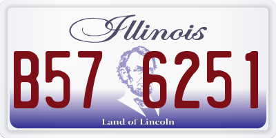 IL license plate B576251