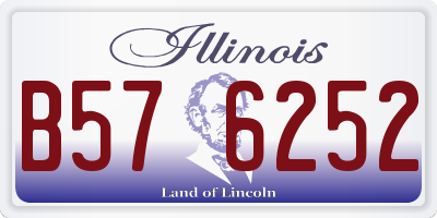 IL license plate B576252
