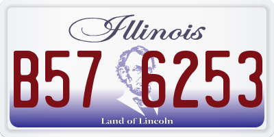IL license plate B576253