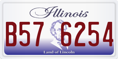 IL license plate B576254