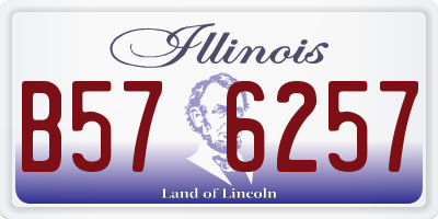 IL license plate B576257