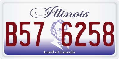 IL license plate B576258