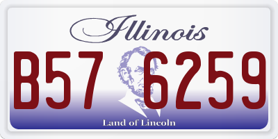IL license plate B576259