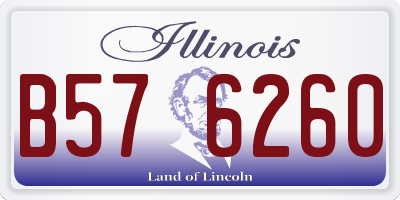 IL license plate B576260