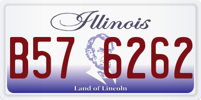 IL license plate B576262