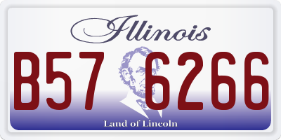 IL license plate B576266