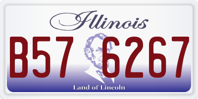 IL license plate B576267
