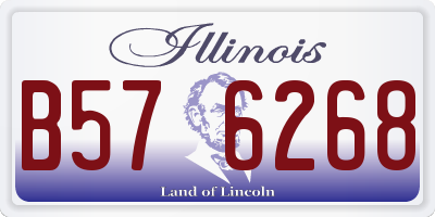 IL license plate B576268