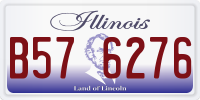 IL license plate B576276