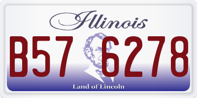 IL license plate B576278
