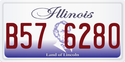 IL license plate B576280