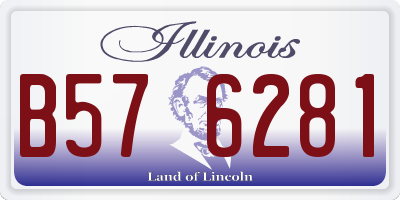 IL license plate B576281