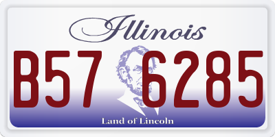 IL license plate B576285