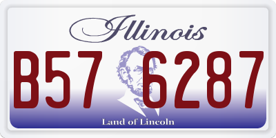 IL license plate B576287