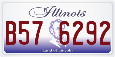 IL license plate B576292