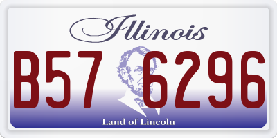 IL license plate B576296