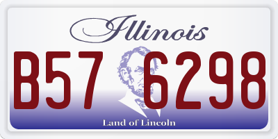 IL license plate B576298