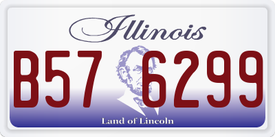 IL license plate B576299