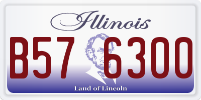 IL license plate B576300