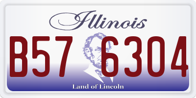 IL license plate B576304