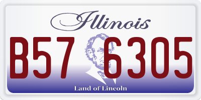 IL license plate B576305