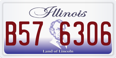 IL license plate B576306