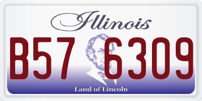 IL license plate B576309