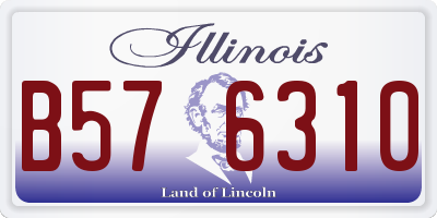 IL license plate B576310