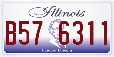 IL license plate B576311