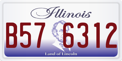 IL license plate B576312