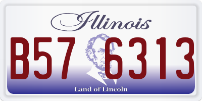 IL license plate B576313