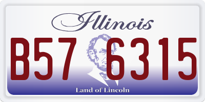 IL license plate B576315