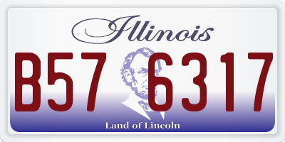 IL license plate B576317