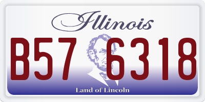 IL license plate B576318