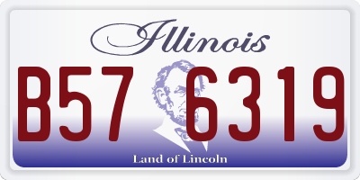 IL license plate B576319