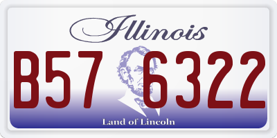 IL license plate B576322