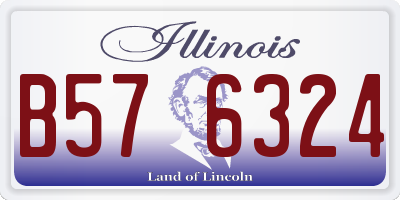 IL license plate B576324