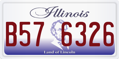 IL license plate B576326